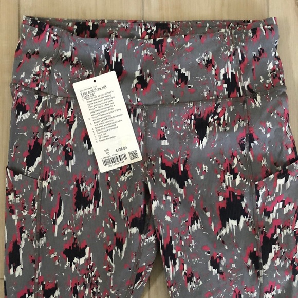 Lululemon fast & free tights, size 10 - Picture 3 of 4